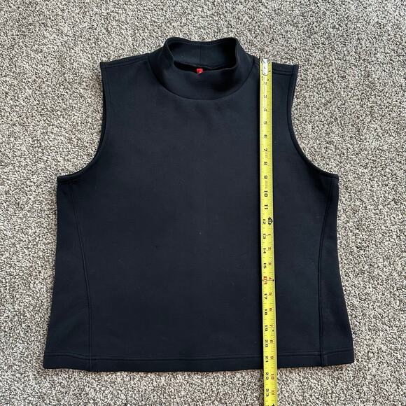 SPANX black sleeveless turtleneck top size L - Picture 8 of 11